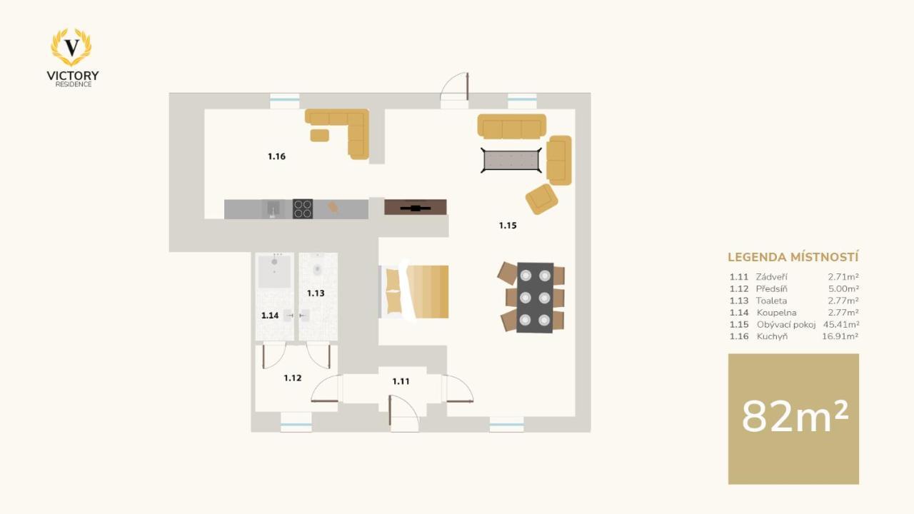 Apartmany Victory Residence Prosecne Екстер'єр фото
